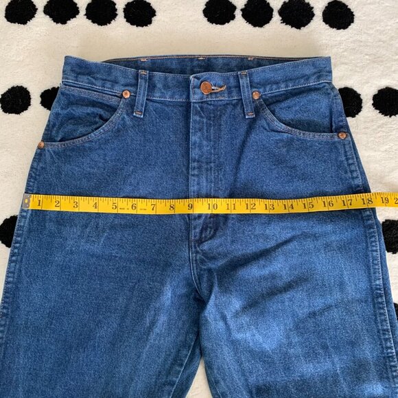 Wrangler Vintage High Rise Jeans Cowgirl Cut Straight Leg Long 38 Inseam Denim - Picture 11 of 15